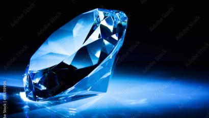 千輝宝石株式会社のお取り扱い実績「1-Carat Blue Brilliant Cut Diamond」のイメージ画像